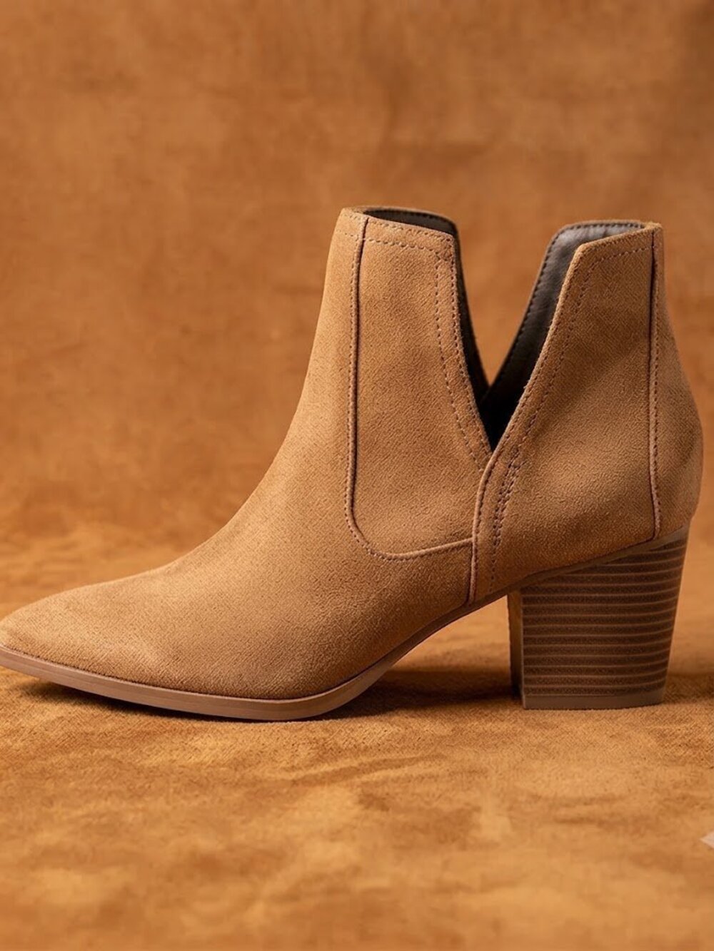 Zby- Tan Suede Ankle Boots- Women's Size 9.5